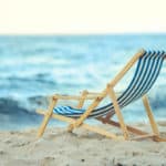Strandstuhl aus Holz