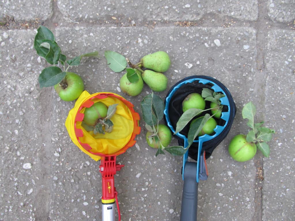 Gardena combisystem und Wolf-Garten multi-star Obstpflücker