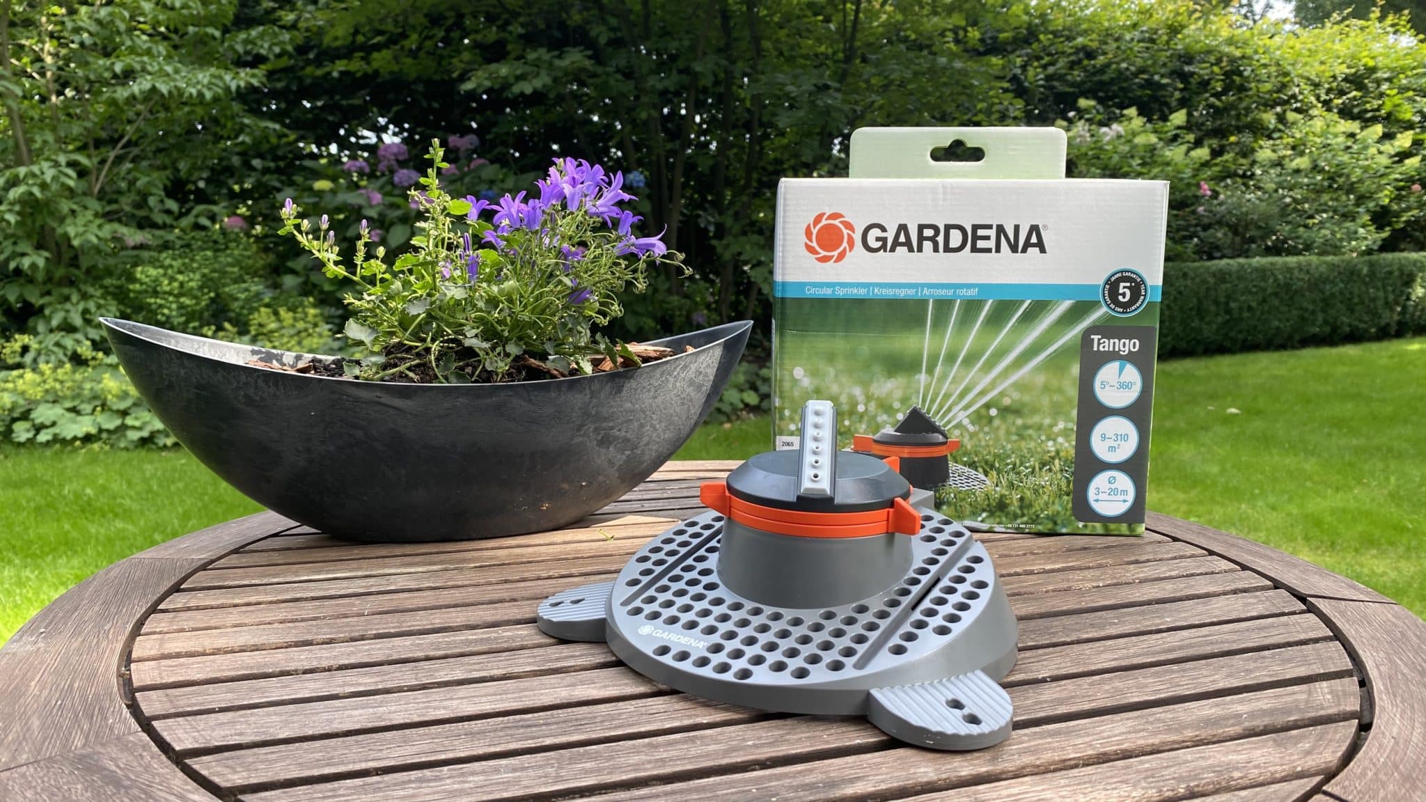 Gardena Teil und Vollkreisregner "Tango" im Test