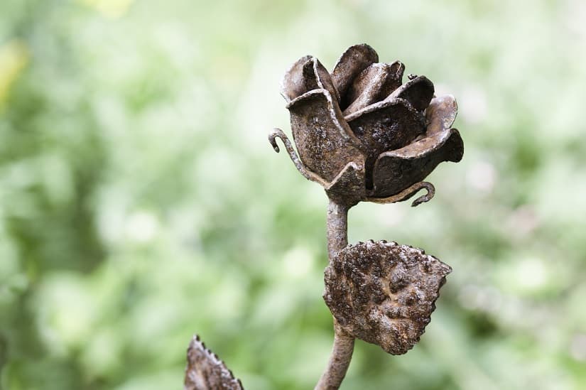 Rostdekoration für den Garten