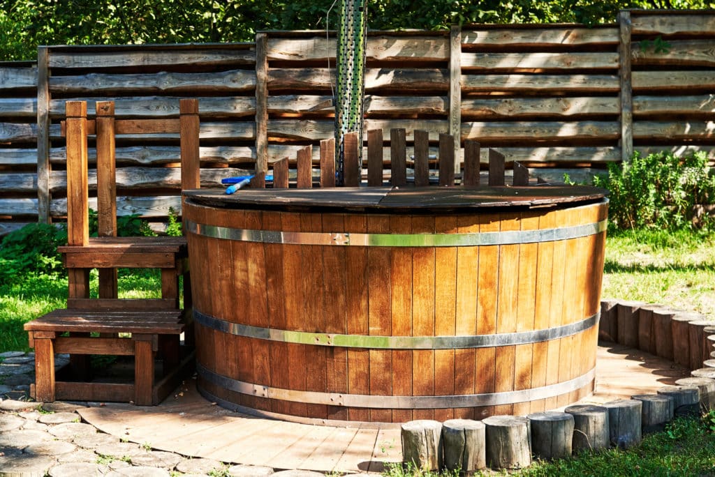 Holzwhirlpool für den Garten